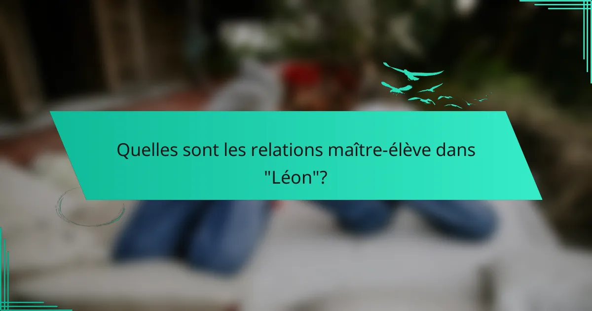 Critique de “Léon” : relations maître-élève, style visuel et impact sur le genre du film d’action