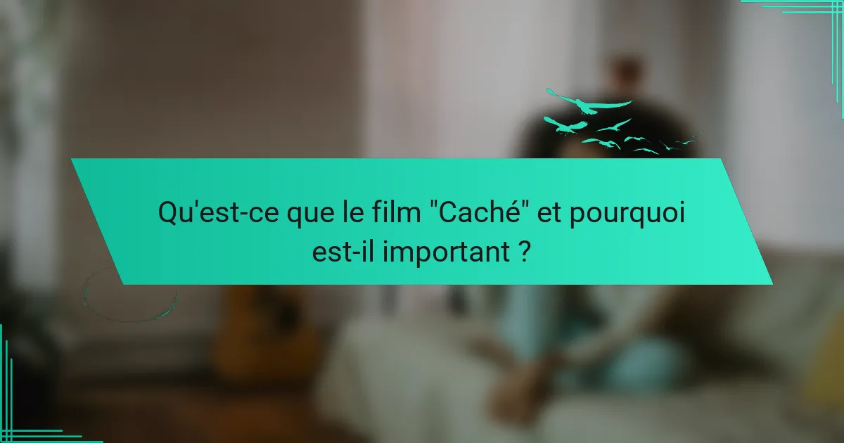 Qu'est-ce que le film 
